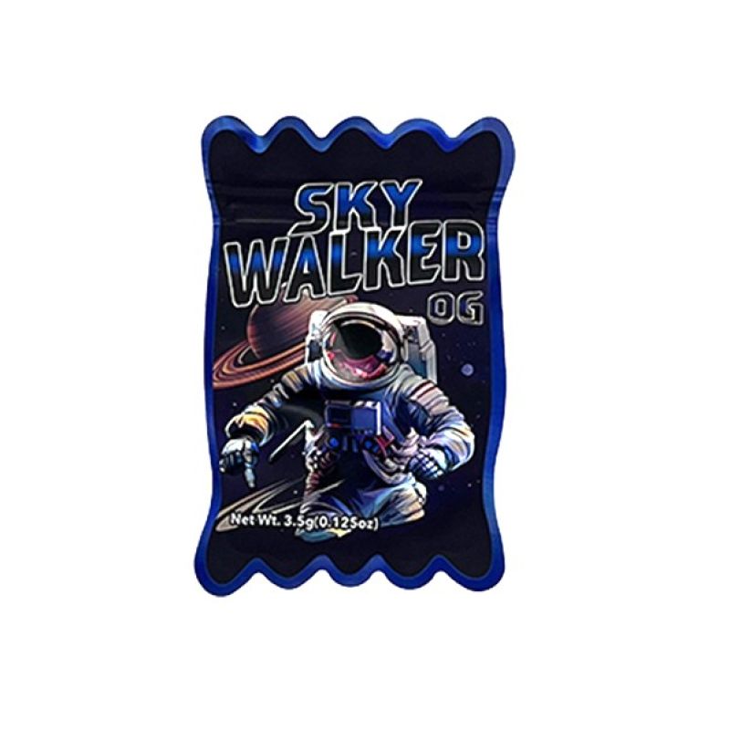 3.5g Die-Cut Wave-Edge Mylar Bag + Premium Display Box Set
